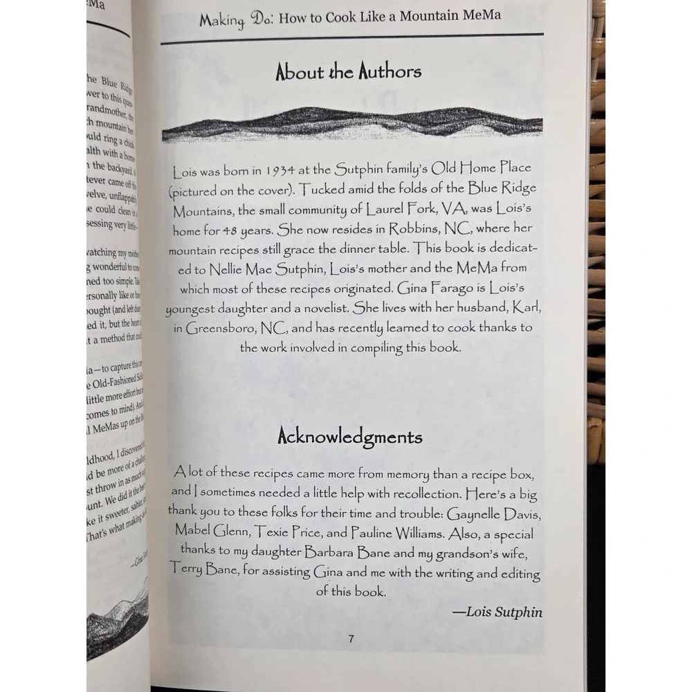 Making Do How to Cook Like a Mountain MeMa Lois Sutphin Appalachian Cookbook